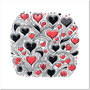 Valentine's Day Pattern Posters and Art